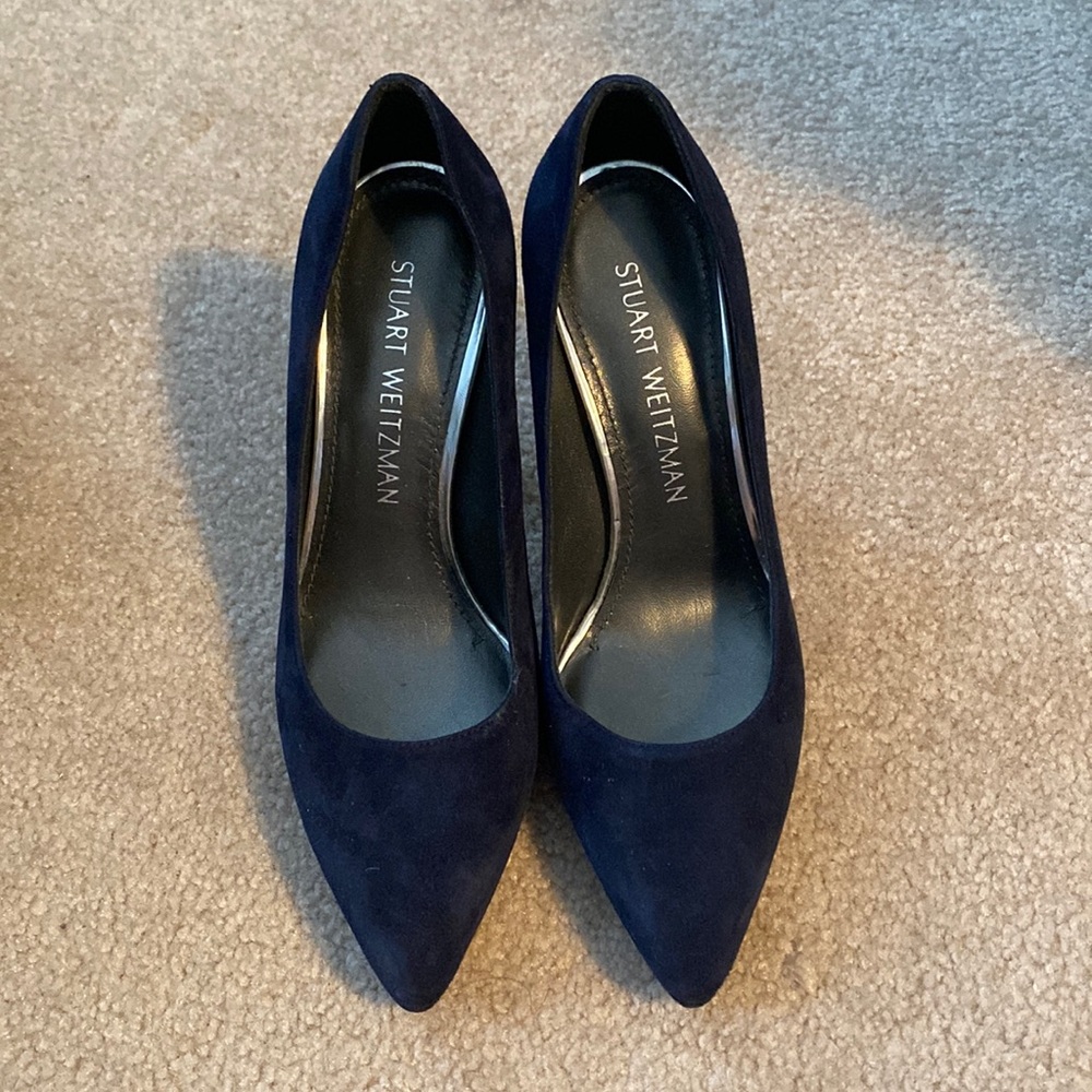 Stuart Weitzman hells petroleum blue